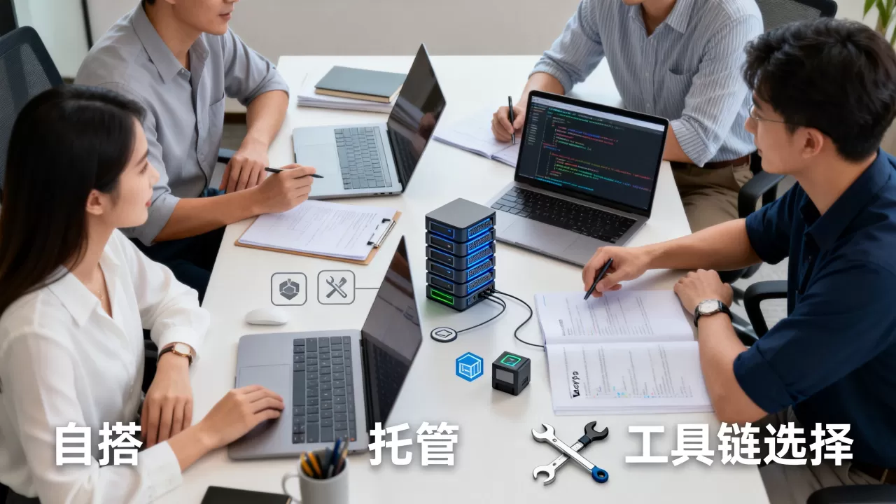 中小团队 DevOps 工具链该自搭还是买托管,DevOps工具链如何选择 中小团队 DevOps 工具链该自搭还是买托管,DevOps工具链如何选择