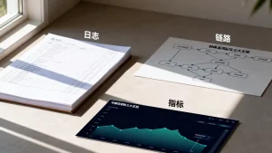 可观测性三大支柱指标日志链路分别指什么，日志链路追踪和指标监控有何区别？