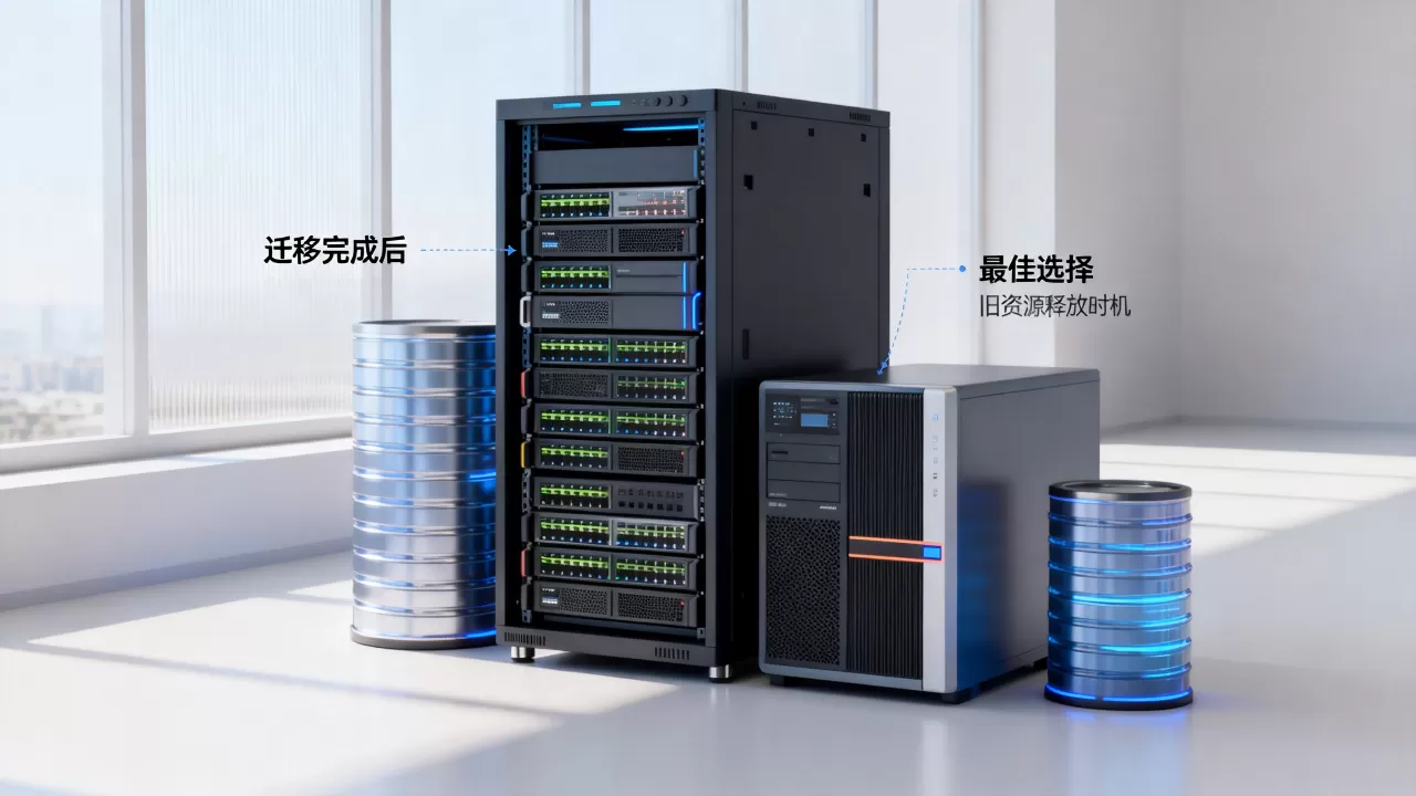 迁移完成后旧资源何时释放才稳妥？，旧资源释放最佳时机怎么选