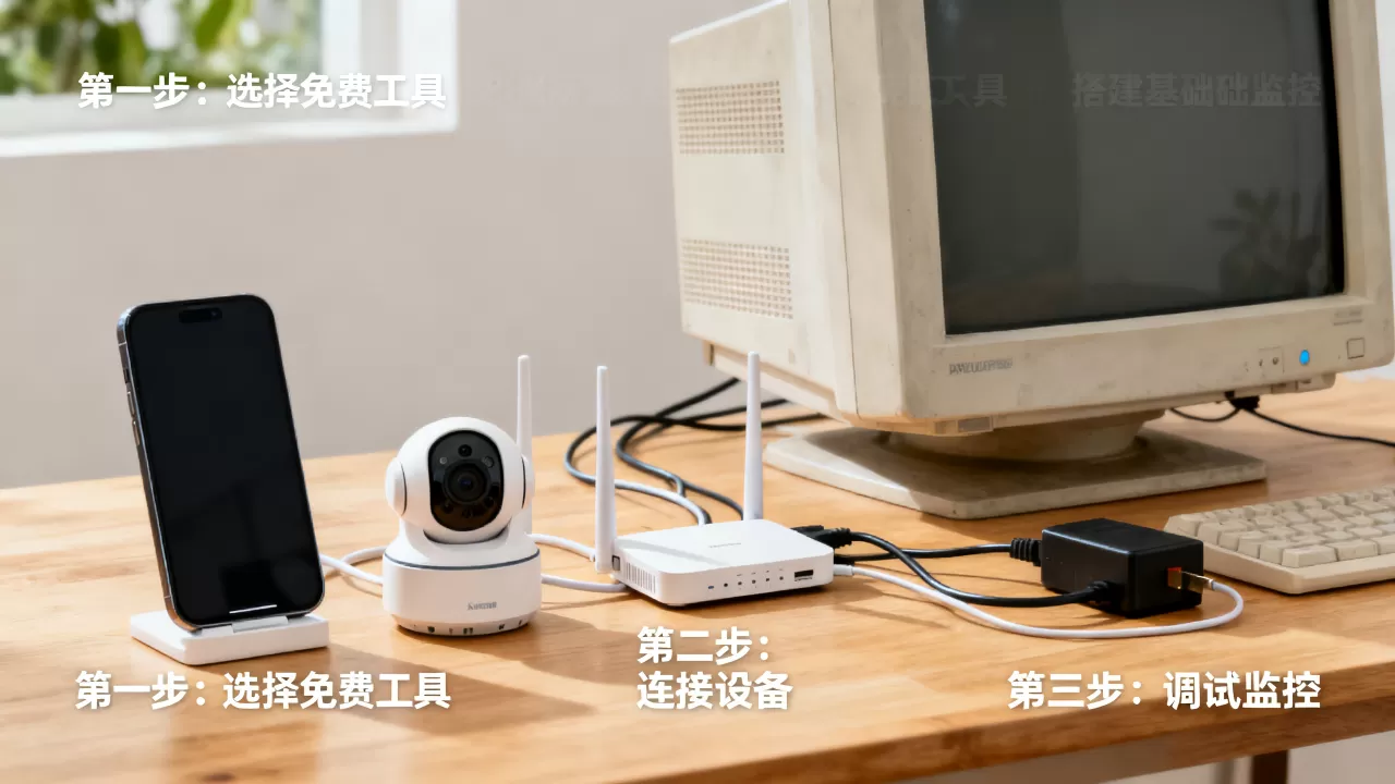 新手用免费工具也能搭起基础监控，怎么搭建最省钱？