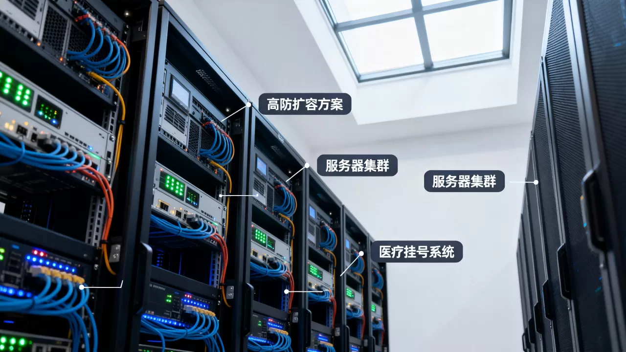 医疗挂号高峰服务器高防扩容方案怎么做，医院挂号系统高防扩容？