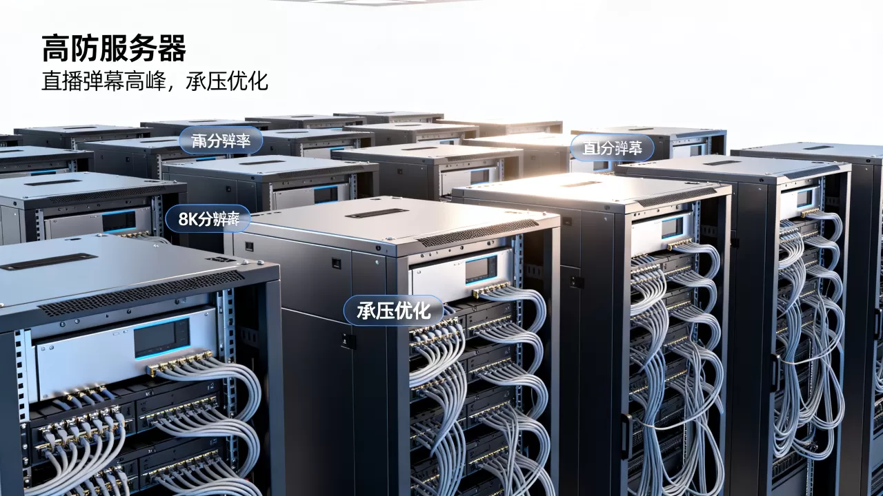 直播弹幕高峰服务器如何高防承压？高防服务器租用价格