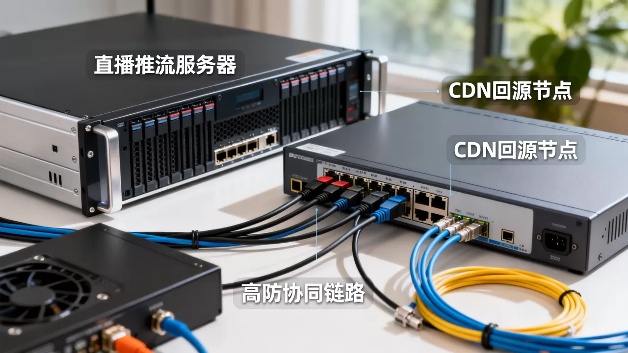 直播推流服务器与CDN回源高防协同架构是什么,怎么配置 直播推流服务器与CDN回源高防协同架构是什么,怎么配置