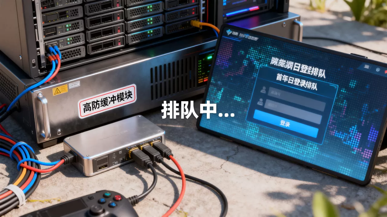 新游首日登录排队如何设计高防缓冲，为什么需要高防缓冲？