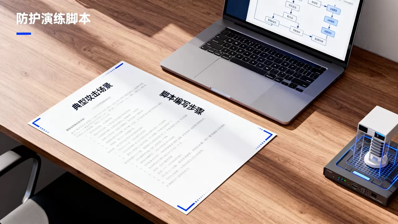 防护演练脚本应当覆盖哪些典型攻击，如何编写防护演练脚本