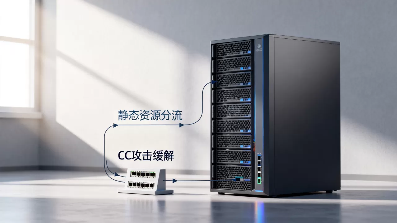 缓解CC攻击时对静态资源的分流策略