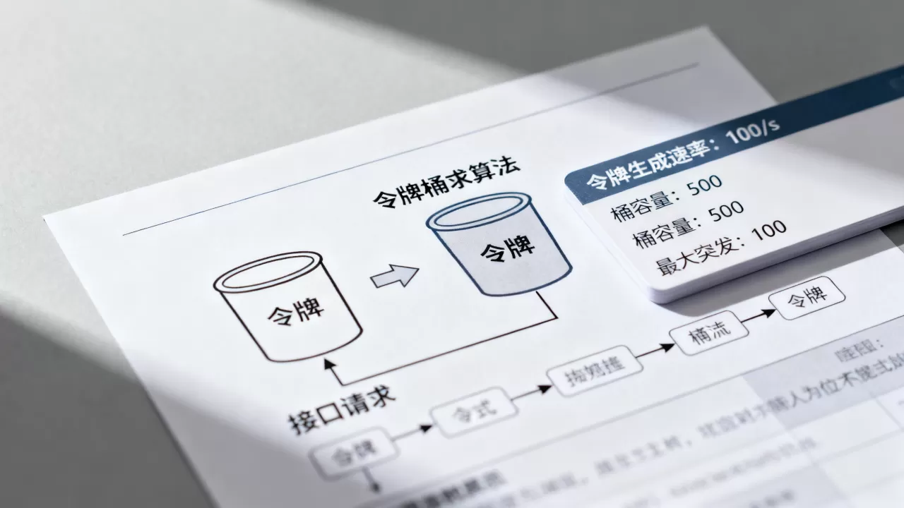 如何通过令牌桶算法对接口做合理的限流，令牌桶限流参数如何设置？