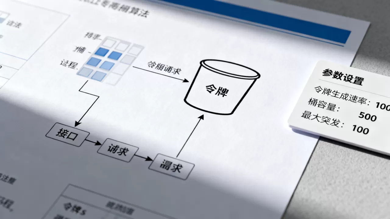 如何通过令牌桶算法对接口做合理的限流，令牌桶限流参数如何设置？