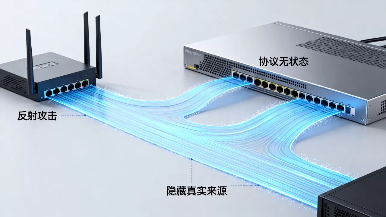 反射攻击利用协议无状态特性隐藏真实来源 反射攻击利用协议无状态特性隐藏真实来源