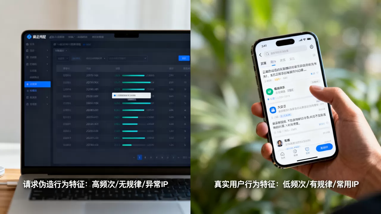 应用层请求伪造与真实用户在行为上差在哪,有什么区别 应用层请求伪造与真实用户在行为上差在哪,有什么区别