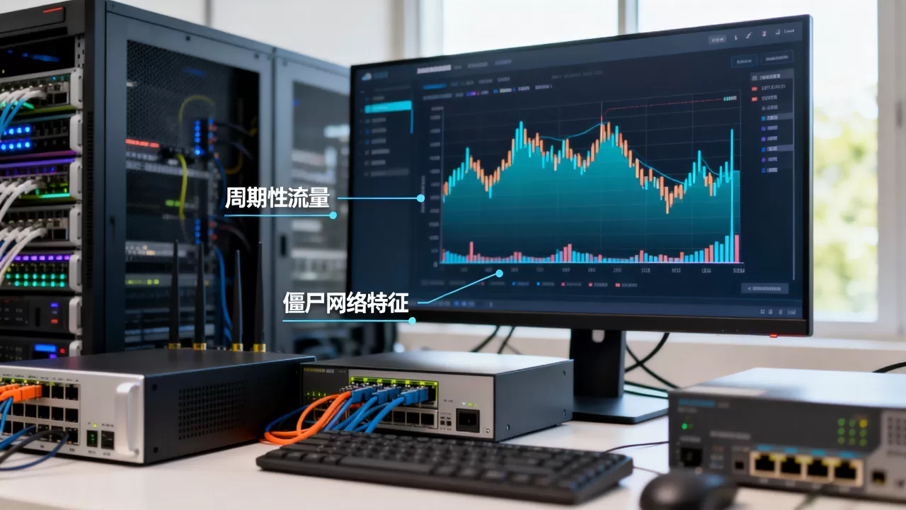 流量突发且周期性出现是僵尸网络特征吗，僵尸网络周期性流量如何识别？
