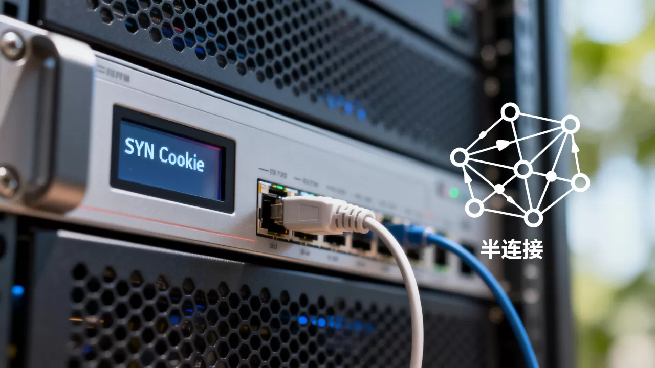 服务器启用SYN Cookie后如何跳过半连接？，半连接是什么