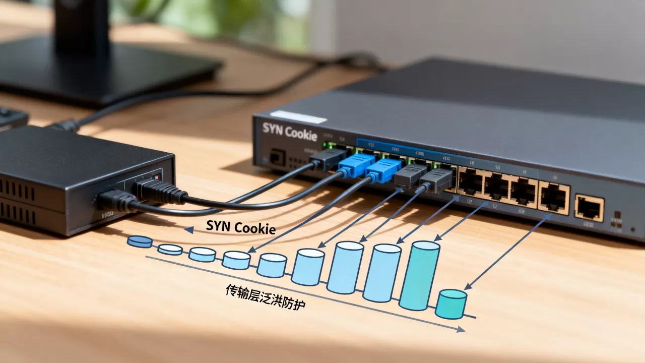 SYN Cookie在防护传输层泛洪时的生效逻辑