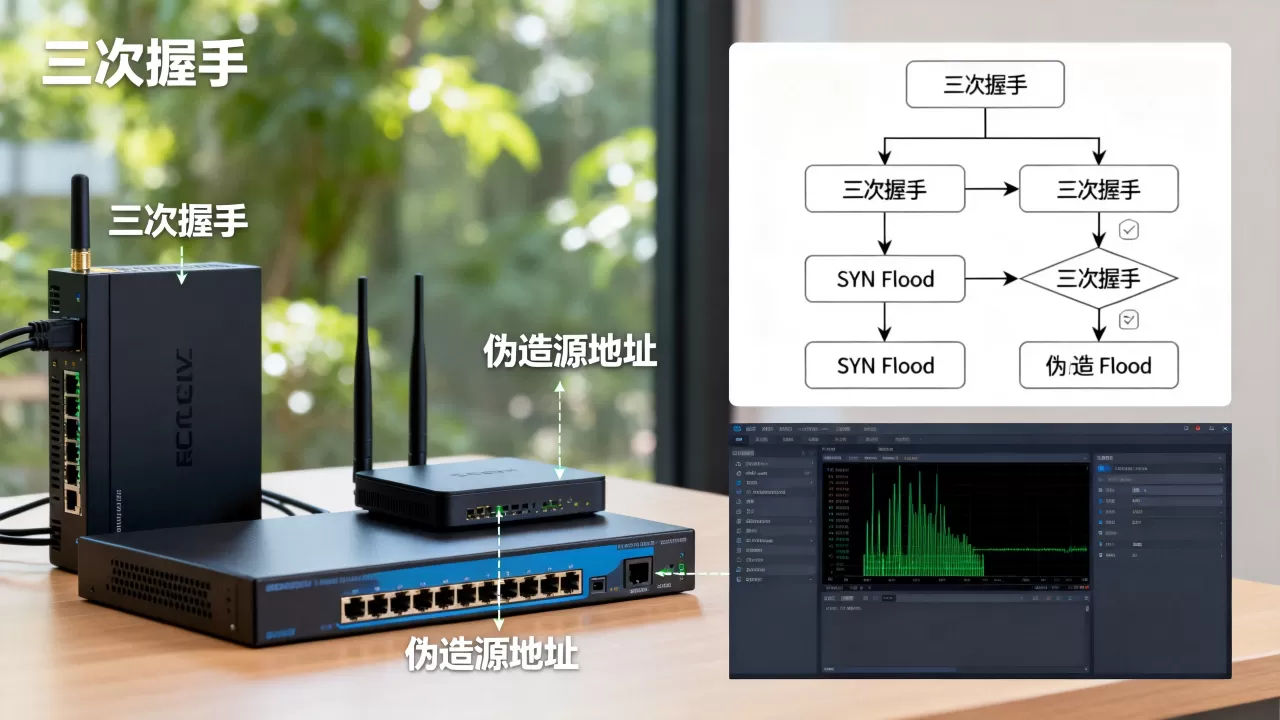 从三次握手看伪造源地址发起SYN Flood的手法 从三次握手看伪造源地址发起SYN Flood的手法