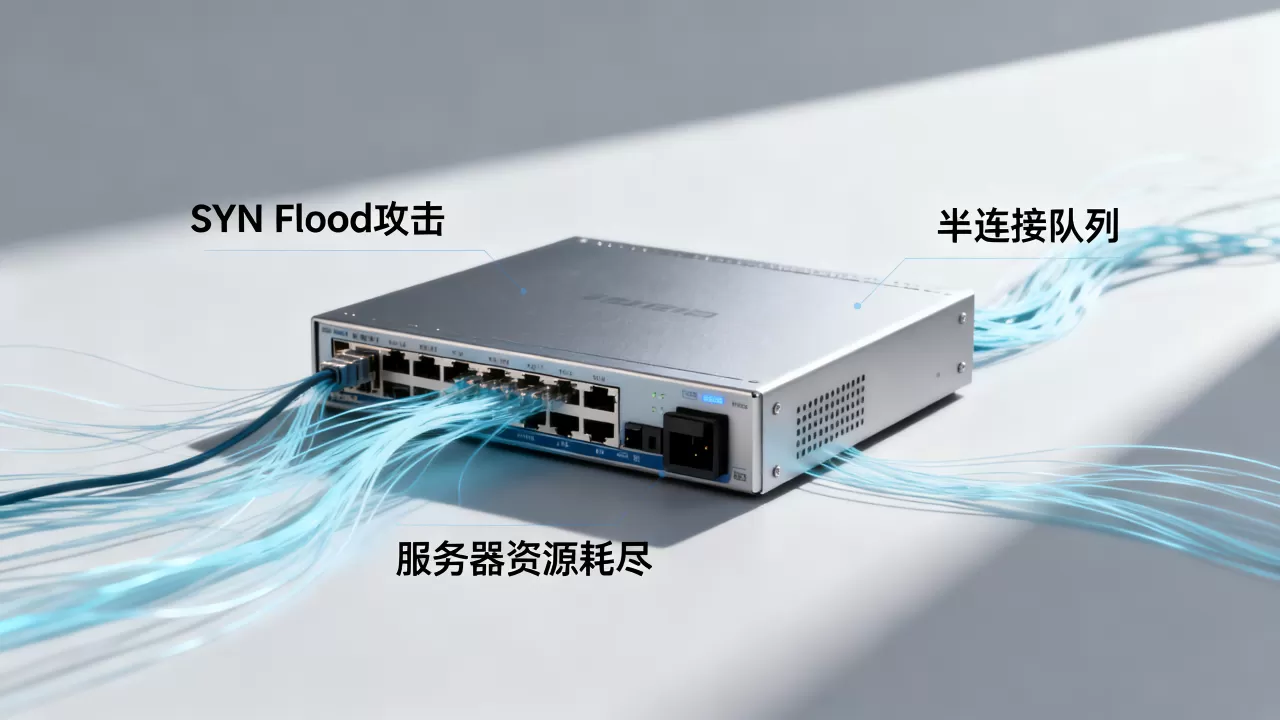 SYN Flood攻击如何利用半连接？，半连接如何耗尽服务器资源