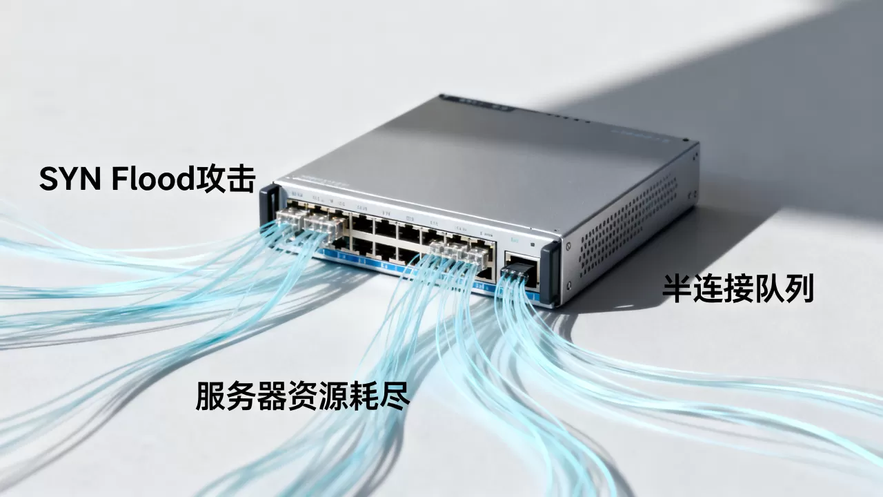 SYN Flood攻击如何利用半连接？，半连接如何耗尽服务器资源