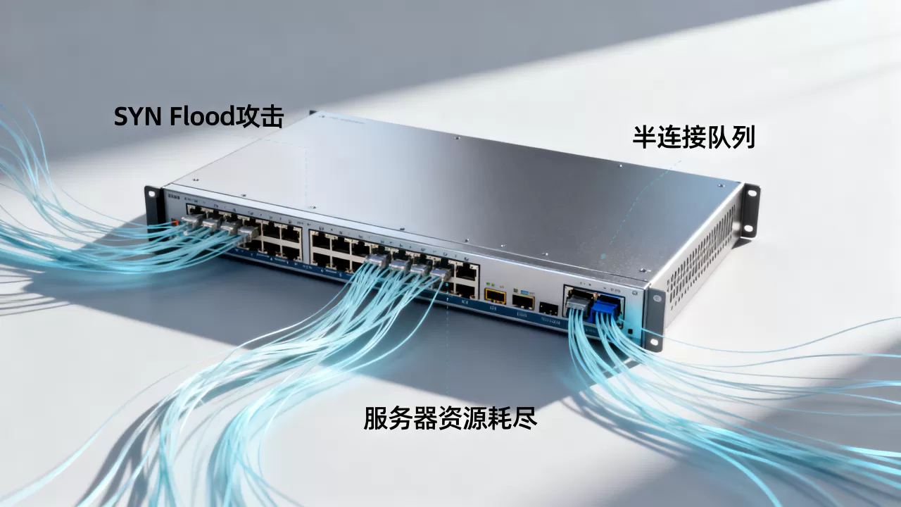 SYN Flood攻击如何利用半连接？，半连接如何耗尽服务器资源