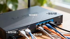 混合组网中域名解析的一致性问题