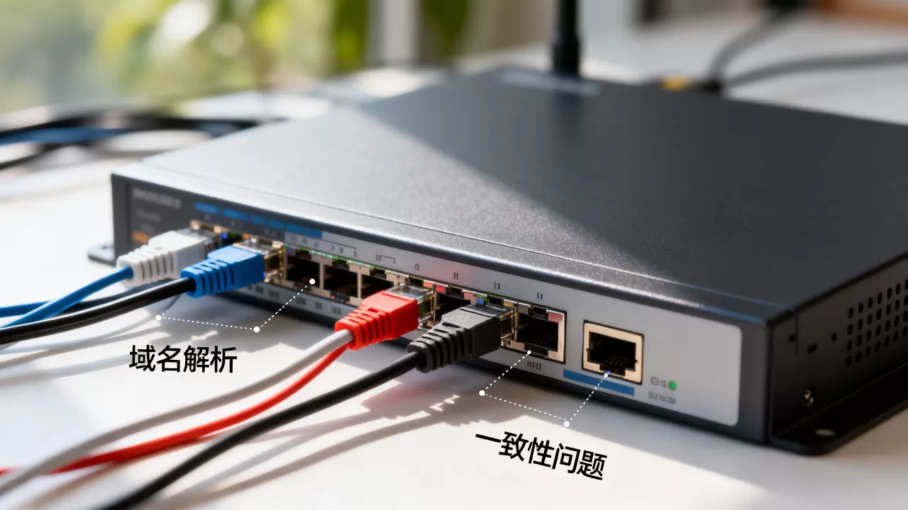 混合组网中域名解析的一致性问题 混合组网中域名解析的一致性问题