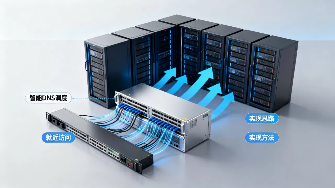 用户就近访问中智能DNS调度的实现思路是什么？智能DNS调度实现方法有哪些