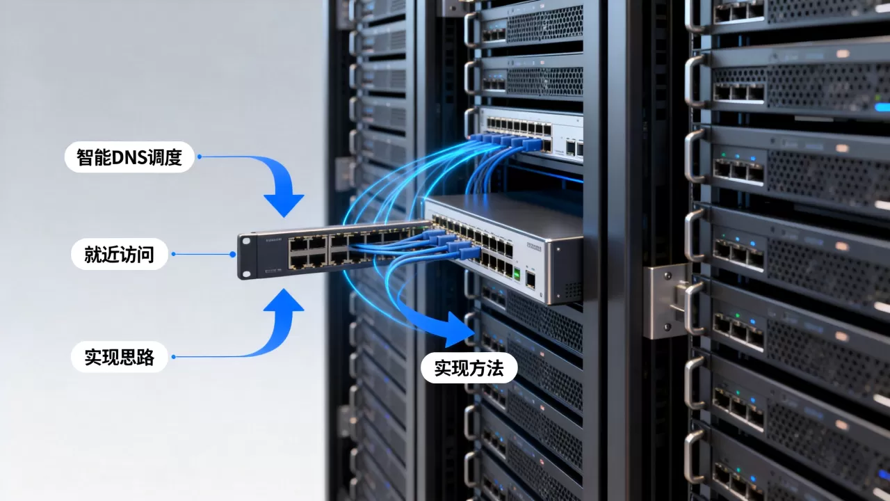 用户就近访问中智能DNS调度的实现思路是什么？智能DNS调度实现方法有哪些