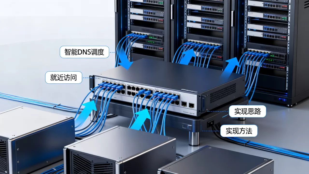用户就近访问中智能DNS调度的实现思路是什么？智能DNS调度实现方法有哪些