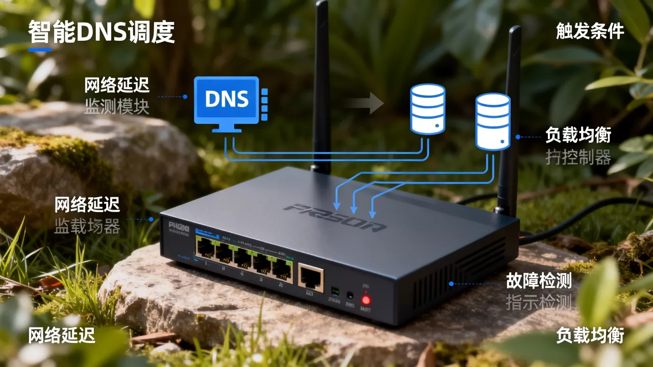 路由优化中智能DNS调度触发条件是什么？智能DNS调度触发条件
