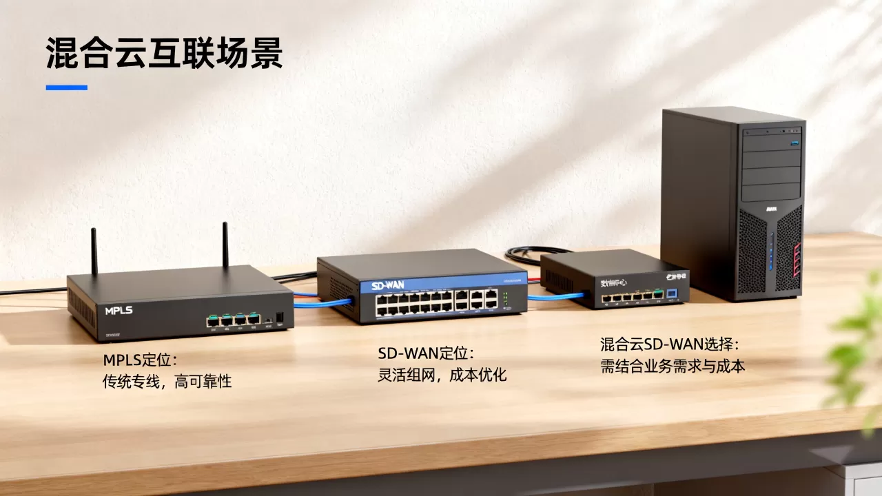 混合云互联场景MPLS与SD-WAN定位差异是什么，混合云SD-WAN选哪个