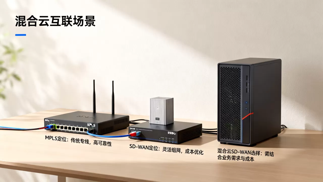 混合云互联场景MPLS与SD-WAN定位差异是什么，混合云SD-WAN选哪个