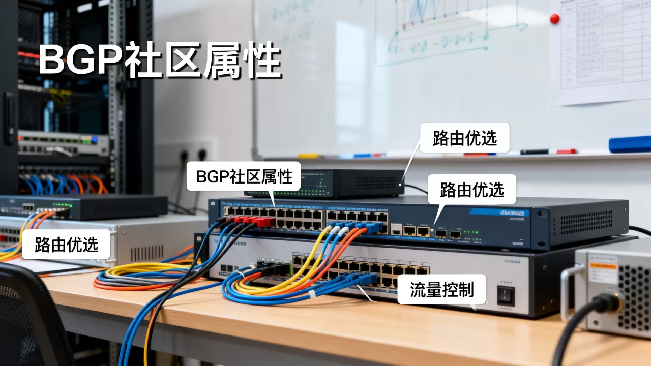 BGP社区属性如何配合路由优选实现流量走向控制?,BGP社区属性路由优选 BGP社区属性如何配合路由优选实现流量走向控制?,BGP社区属性路由优选