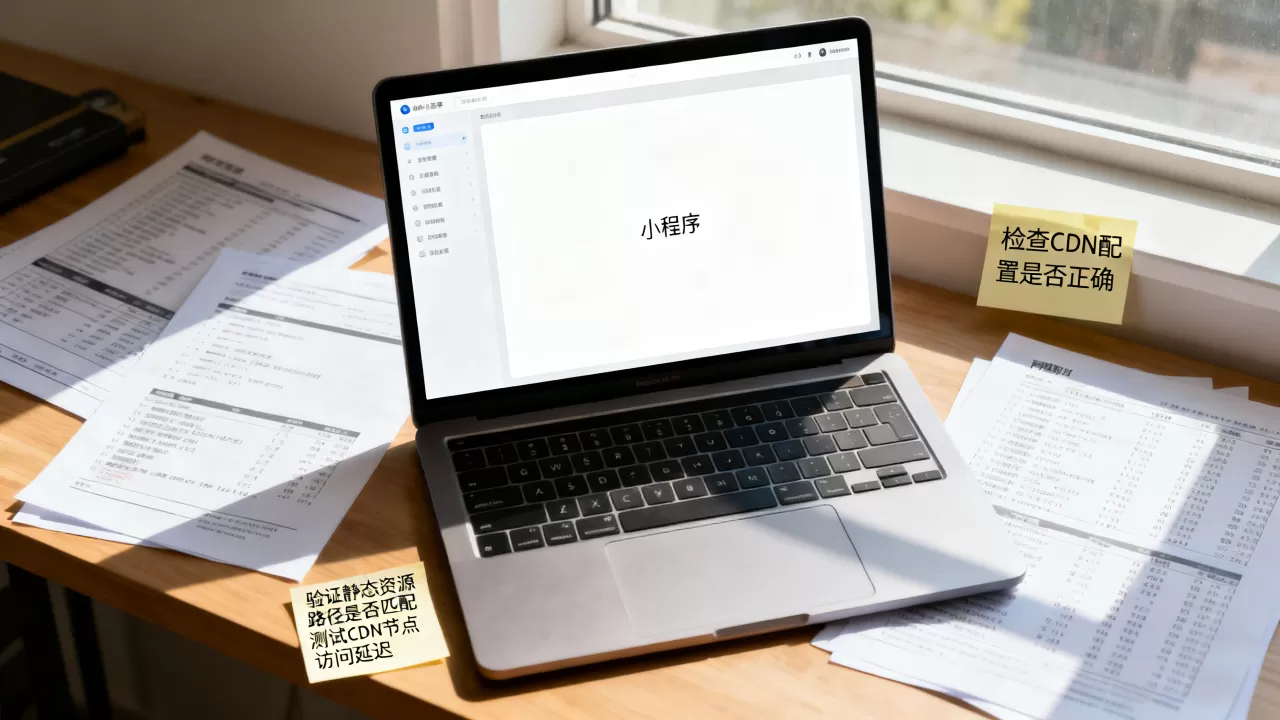 小程序静态资源上CDN后白屏怎么排查，原因是什么？