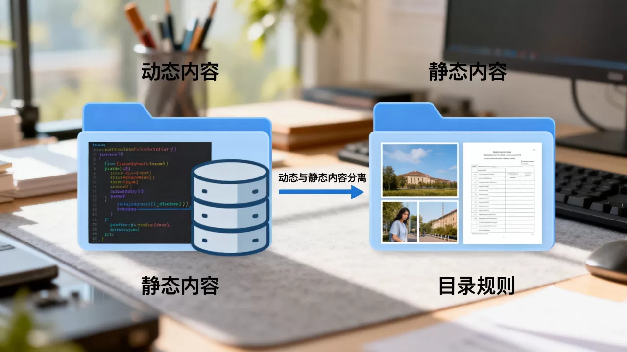 如何用目录规则实现动态与静态内容分离?,动态静态分离怎么做 如何用目录规则实现动态与静态内容分离?,动态静态分离怎么做