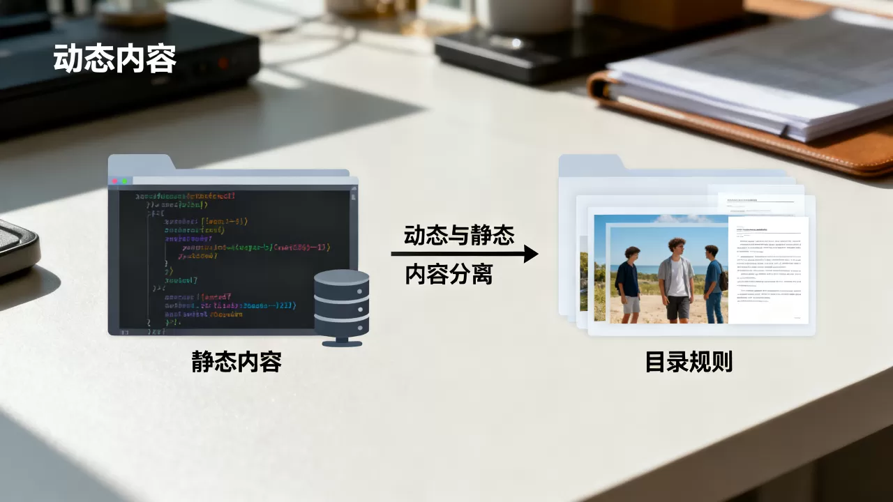 如何用目录规则实现动态与静态内容分离?,动态静态分离怎么做 如何用目录规则实现动态与静态内容分离?,动态静态分离怎么做