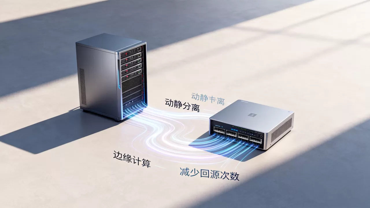 动静分离配合边缘计算减少回源次数怎么做？，如何减少回源次数