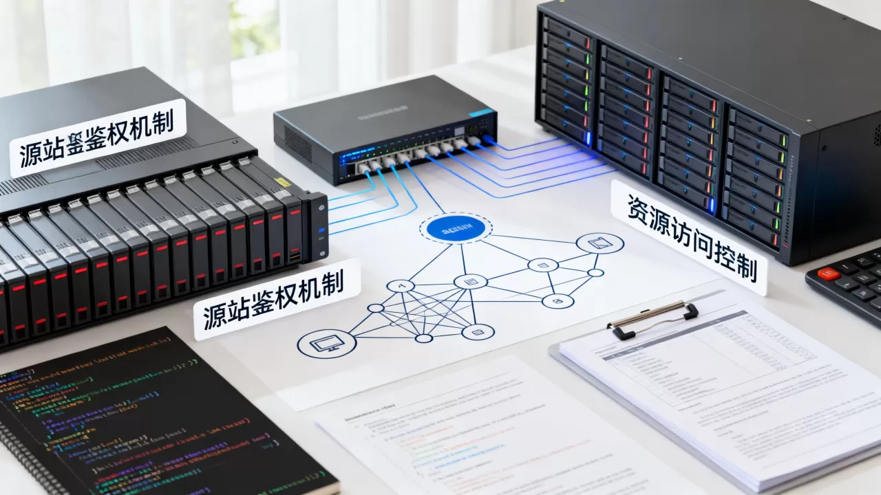 源站鉴权机制如何设计才能保障资源不被直接访问，什么是源站鉴权