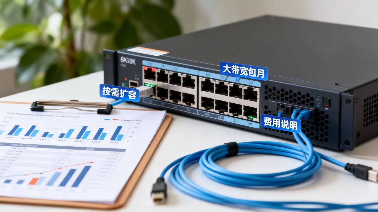 大带宽包月与按需扩容怎么组合？按需扩容费用多少