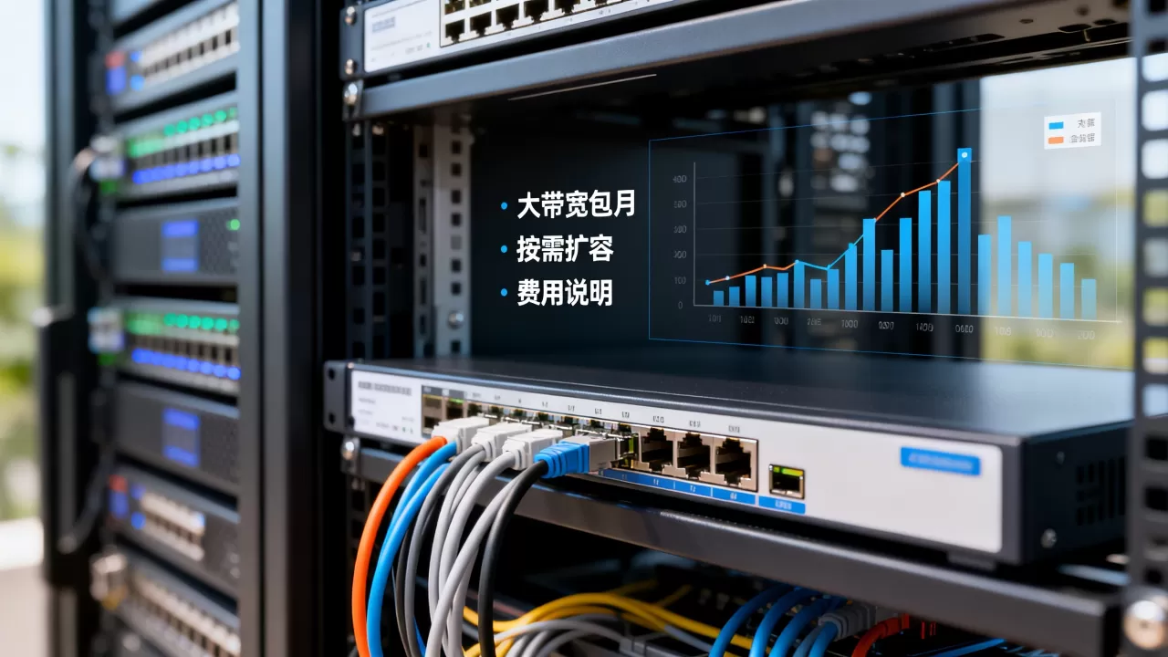 大带宽包月与按需扩容怎么组合？按需扩容费用多少