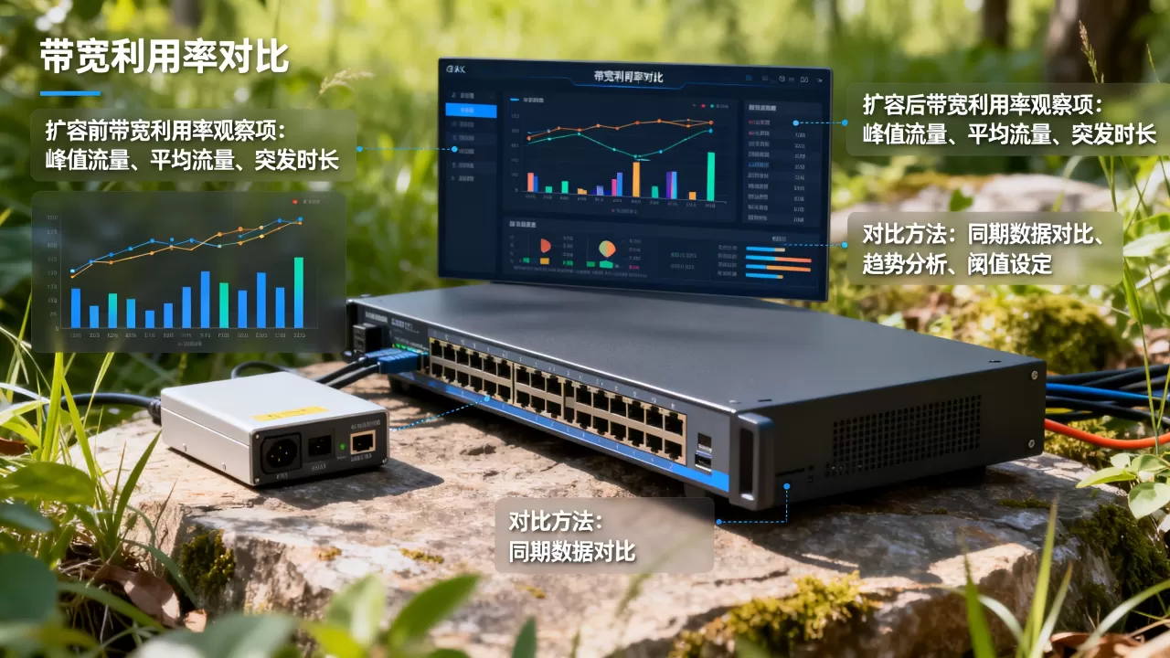 扩容前后带宽利用率对比观察项有哪些?扩容前后带宽利用率怎么对比? 扩容前后带宽利用率对比观察项有哪些?扩容前后带宽利用率怎么对比?