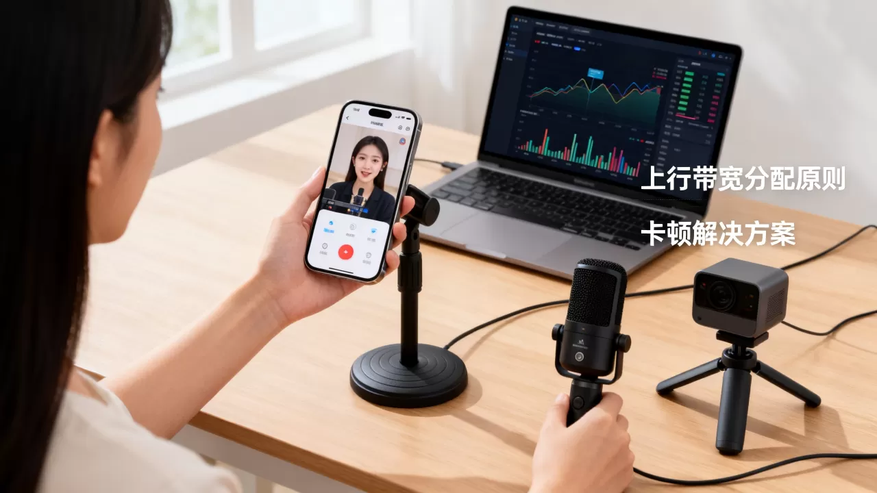 直播连麦时上行带宽如何分配？连麦卡顿怎么办