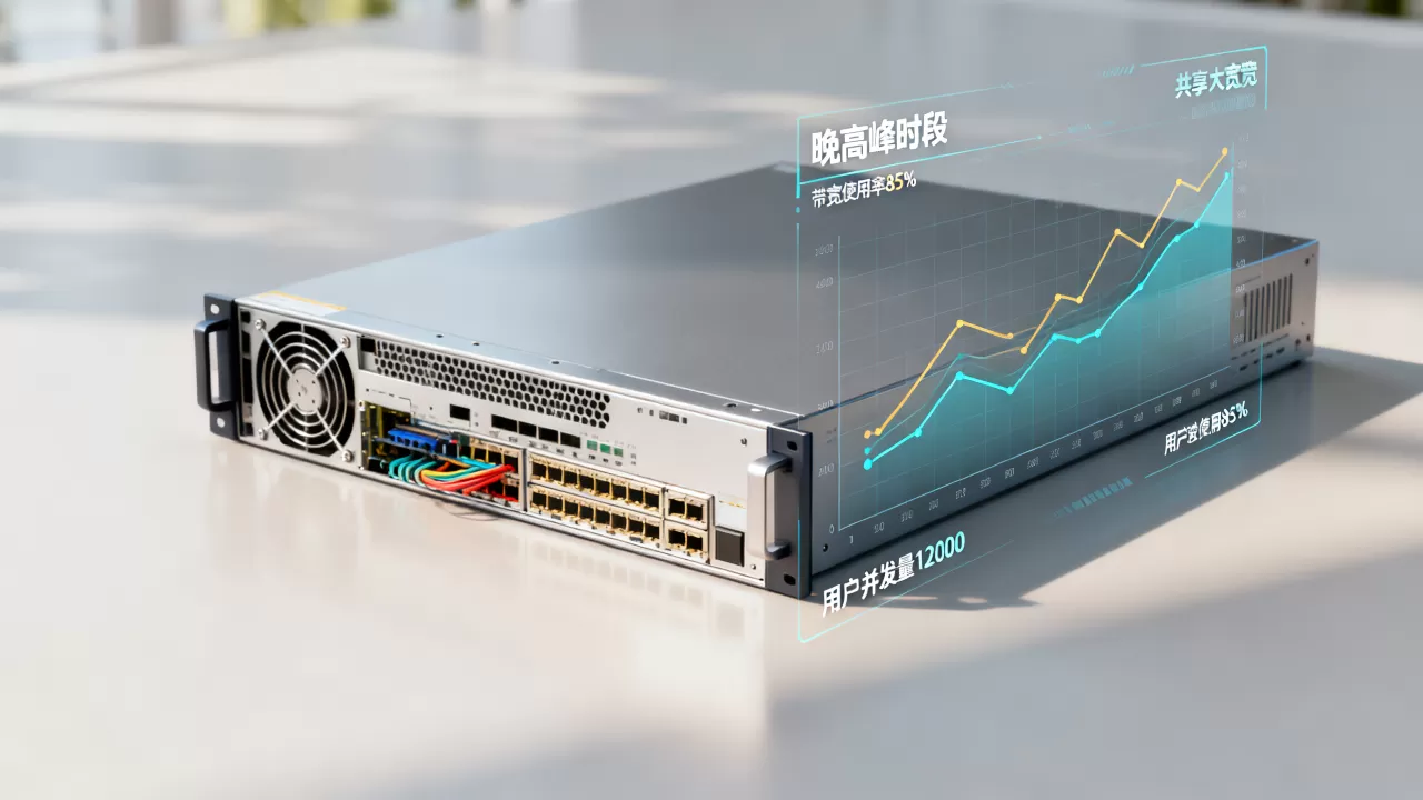 共享大带宽服务器晚高峰带宽表现成因 共享大带宽服务器晚高峰带宽表现成因