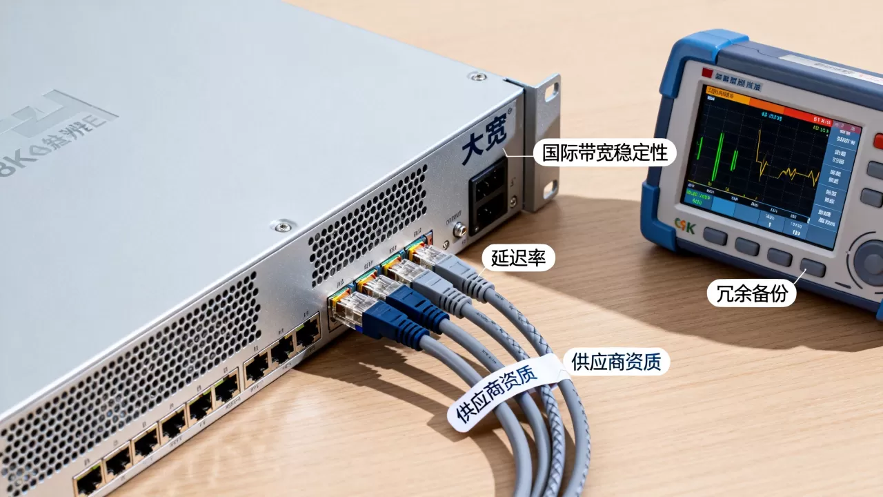 大带宽服务器国际带宽采购关注哪些指标，大带宽服务器怎么选