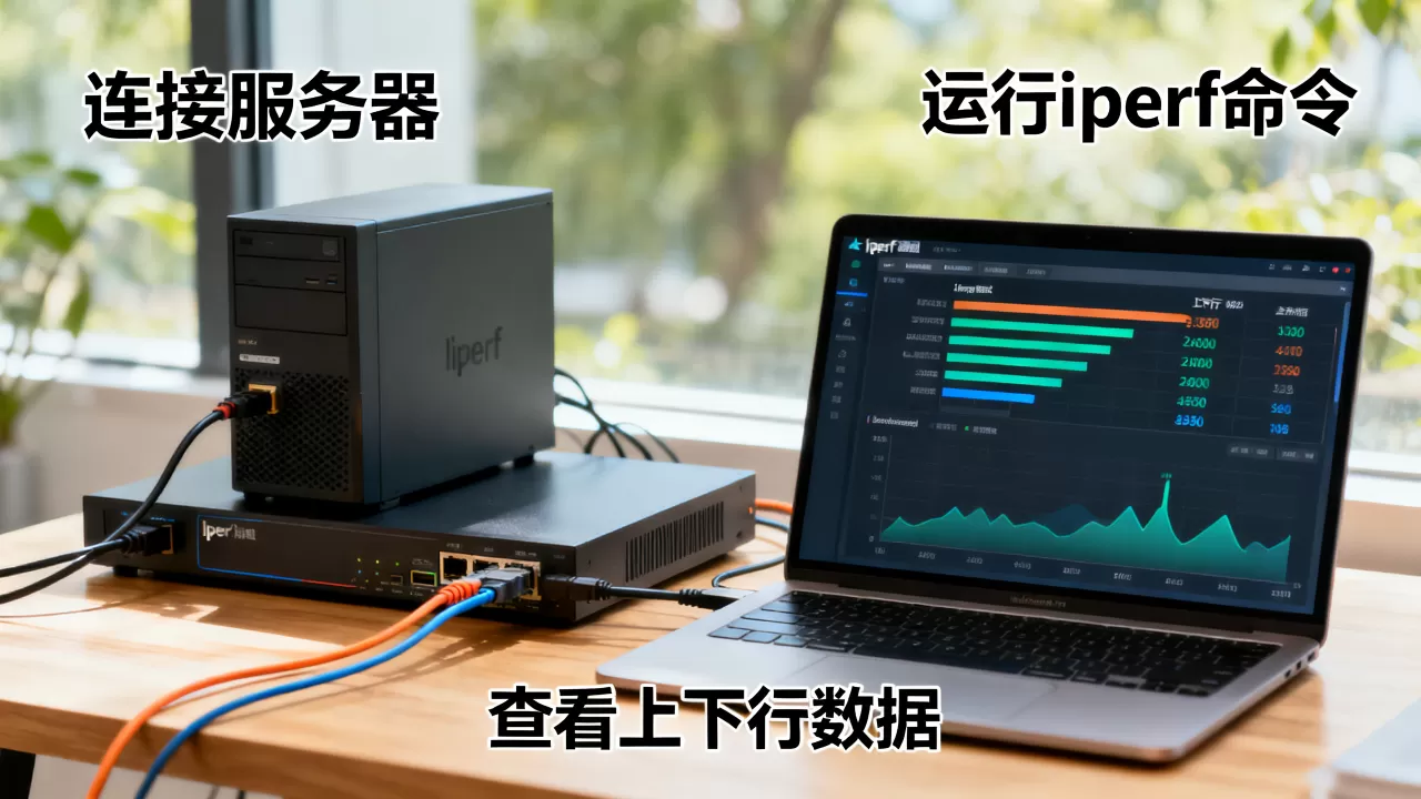 如何用iperf对比大带宽服务器上下行对称，iperf测试方法是什么？