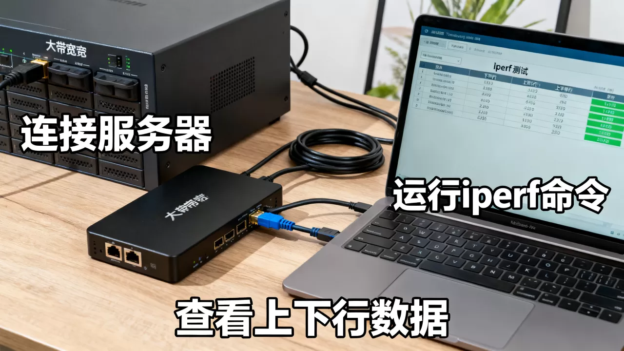 如何用iperf对比大带宽服务器上下行对称，iperf测试方法是什么？