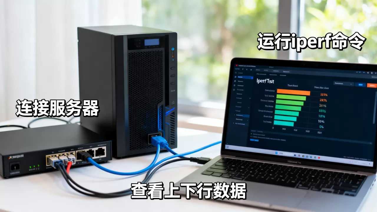 如何用iperf对比大带宽服务器上下行对称，iperf测试方法是什么？