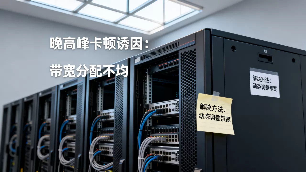 共享大带宽服务器晚高峰卡顿常见诱因有哪些？，晚高峰卡顿怎么解决