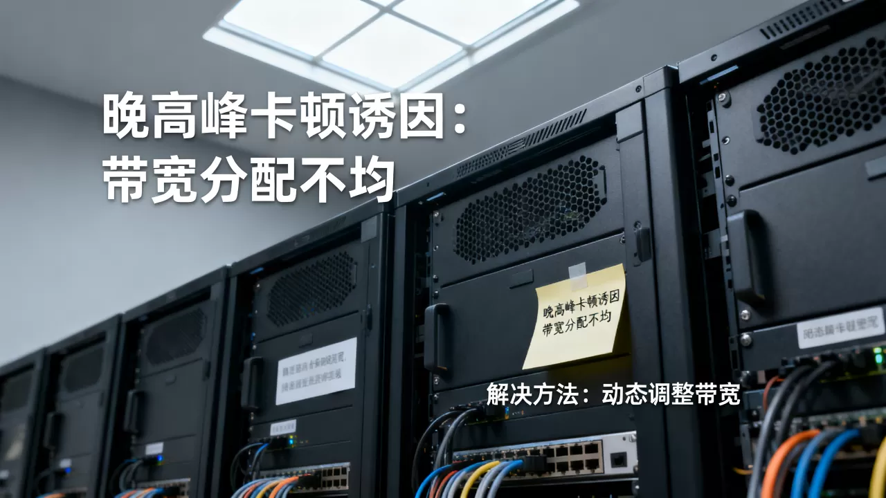 共享大带宽服务器晚高峰卡顿常见诱因有哪些？，晚高峰卡顿怎么解决