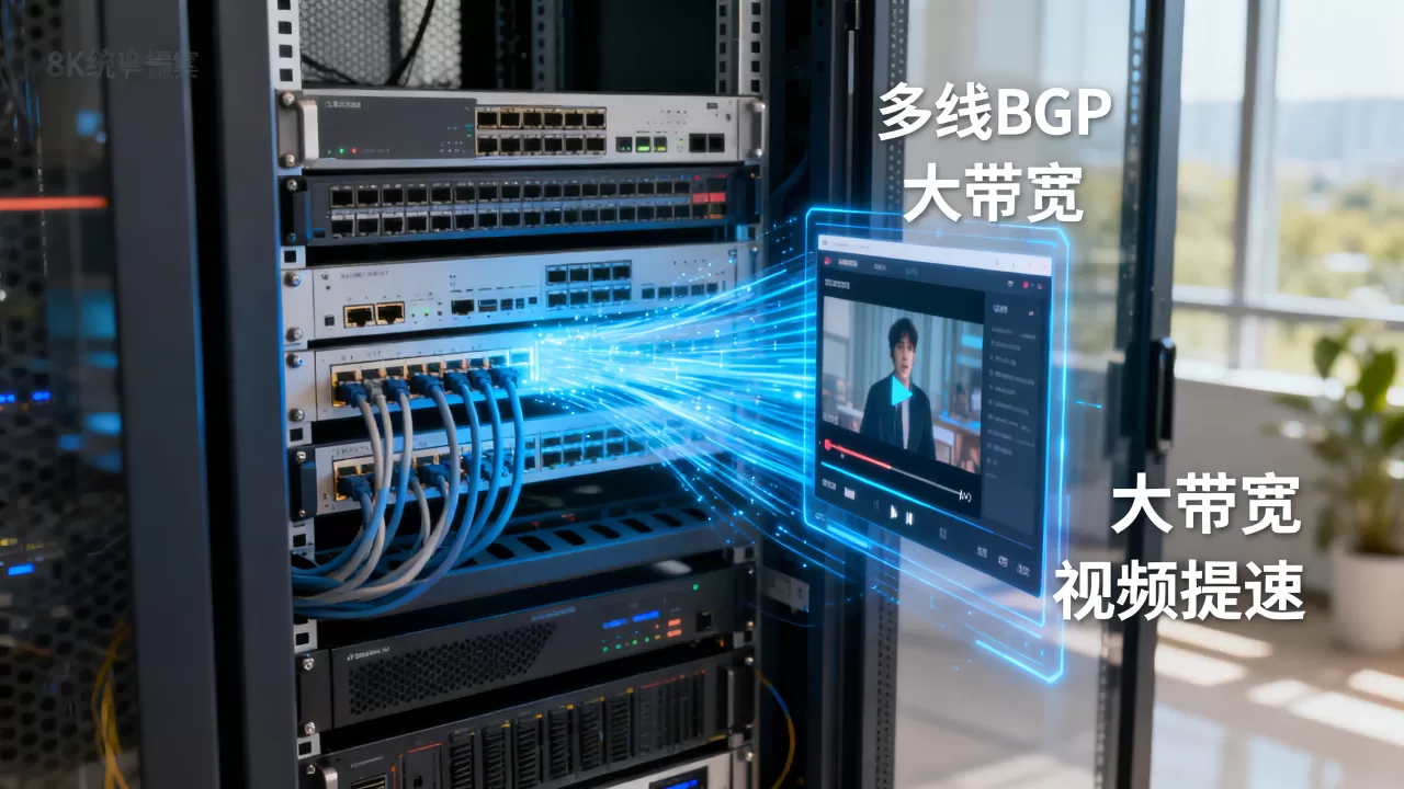 大带宽服务器多线BGP对视频业务提速 大带宽服务器多线BGP对视频业务提速