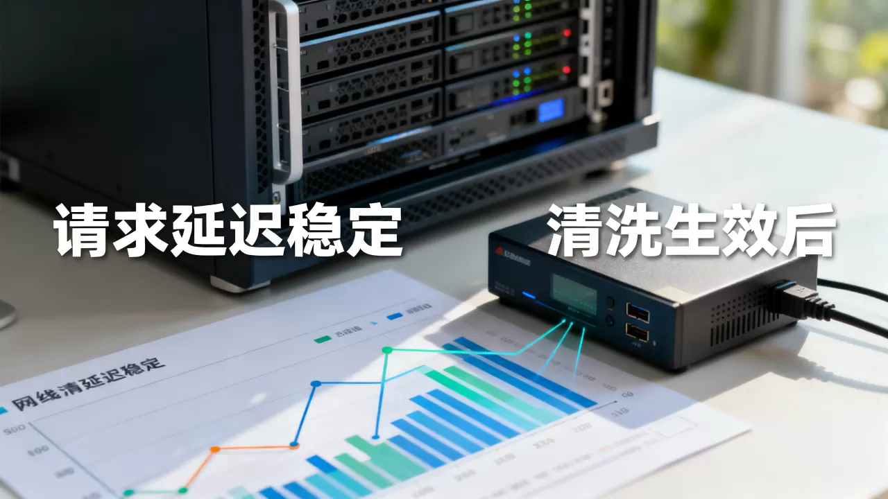 清洗生效后正常请求延迟稳定，如何判断？
