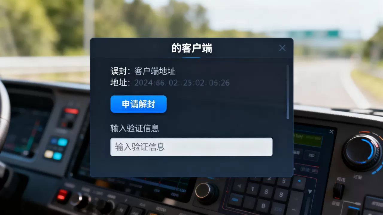 客户端地址被误封后如何在控制台申请解封，被误封的客户端地址如何解封