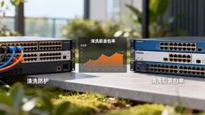 清洗防护前后丢包率对比能否验证清洗效果，防护前后丢包率差异